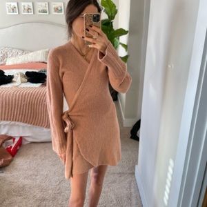 Aerie wrap sweater dress, XS